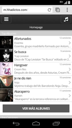 HHAdictos Homepage Screenshot