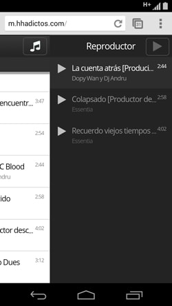HHAdictos Playlist Screenshot